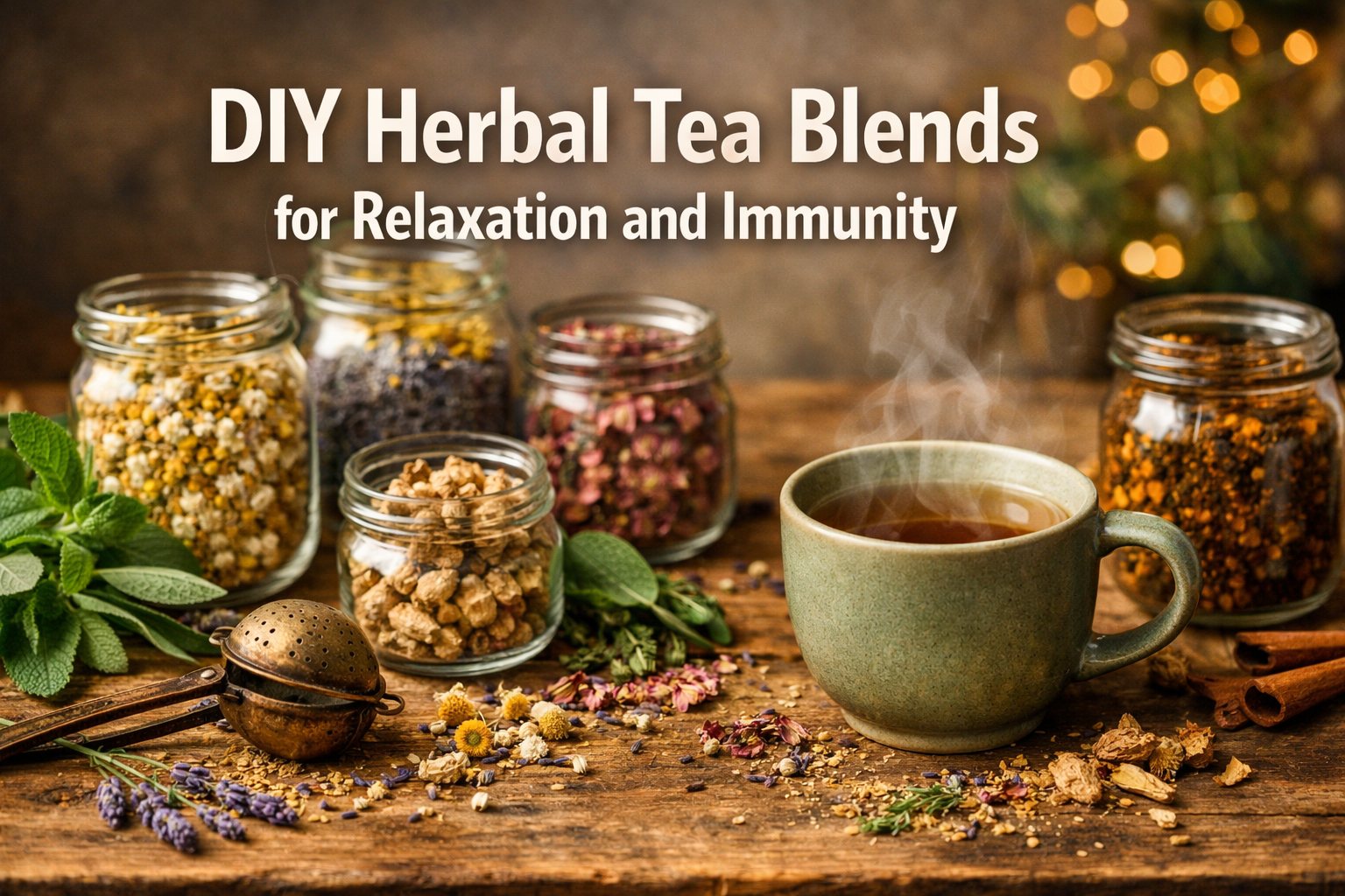 DIY Herbal Tea Blends for Relaxation and Immunity