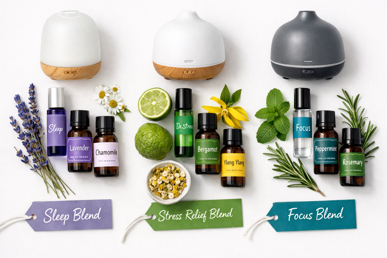 DIY Essential Oil Blends for Sleep, Stress, and Focus